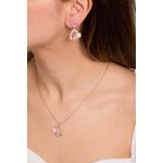 Fashion, accesorii si bijuterii - Femei - Bijuterii femei - Coliere femei - Set colier si cercei, Heliophilia, argint 925, argintiu, marime universala, 757ELS2525 - Infinity.ro