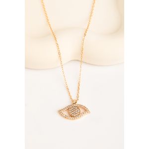 Colier, Heliophilia, metal, auriu, marime unica, 410ELK1622