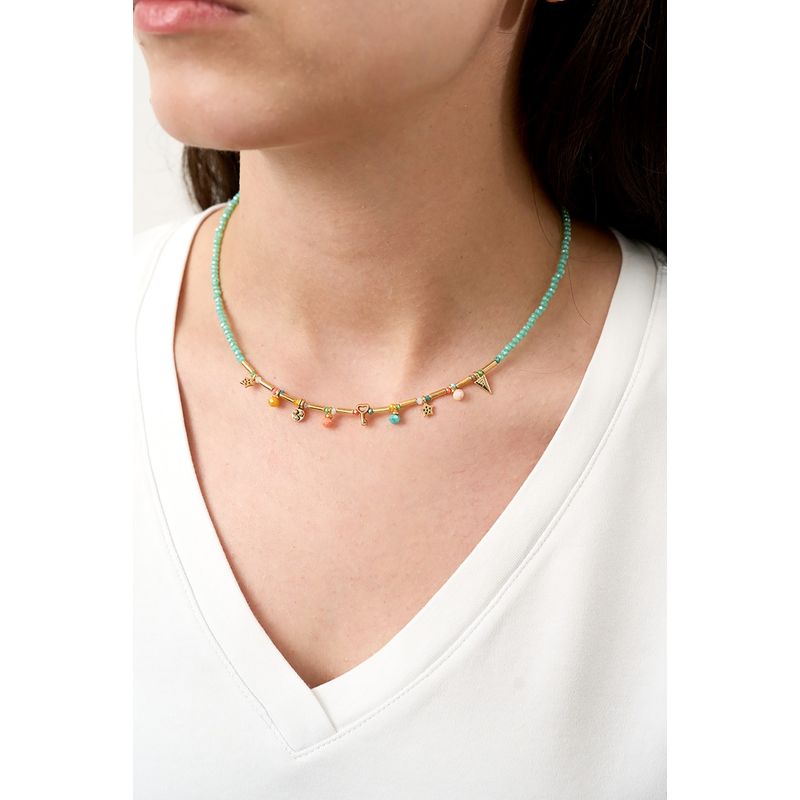 Fashion, accesorii si bijuterii - Femei - Bijuterii femei - Coliere femei - Colier, Heliophilia, metal, multicolor, unica, 757ELS1314 - Infinity.ro