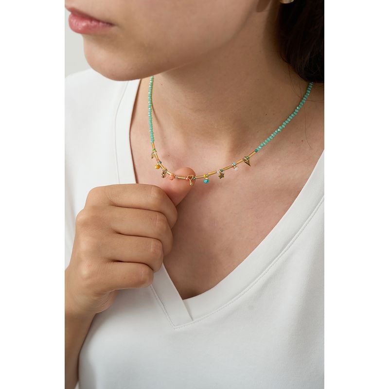 Fashion, accesorii si bijuterii - Femei - Bijuterii femei - Coliere femei - Colier, Heliophilia, metal, multicolor, unica, 757ELS1314 - Infinity.ro