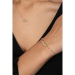 Fashion, accesorii si bijuterii - Femei - Bijuterii femei - Coliere femei - Set colier si bratara, Heliophilia, argint 925, rose gold, colier 43 cm, bratara 20 cm - Infinity.ro