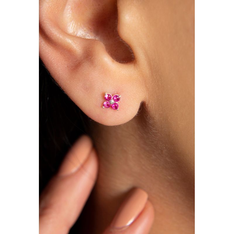 Fashion, accesorii si bijuterii - Femei - Bijuterii femei - Cercei femei - Cercei stud, Heliophilia, argint 925, argintiu, 4.5 mm, 136ELS1302 - Infinity.ro