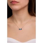 Fashion, accesorii si bijuterii - Femei - Bijuterii femei - Coliere femei - Colier, Heliophilia, argint 925, argintiu, lungime lant 42+5 cm, pandantiv 1 cm, 757ELS2167 - Infinity.ro