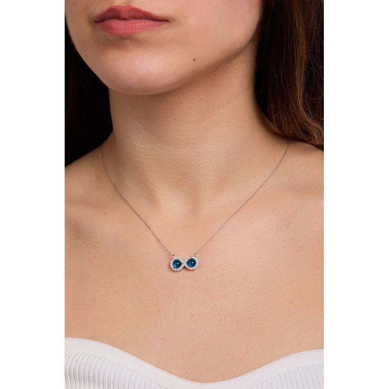 Fashion, accesorii si bijuterii - Femei - Bijuterii femei - Coliere femei - Colier, Heliophilia, argint 925, argintiu, lungime lant 42+5 cm, pandantiv 1 cm, 757ELS2167 - Infinity.ro