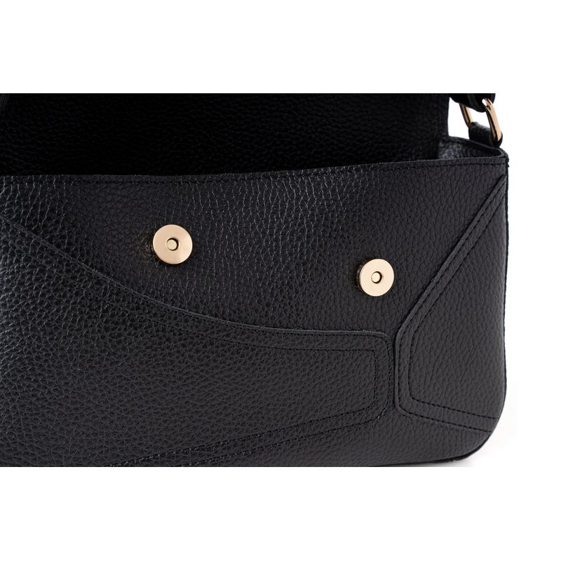 Fashion, accesorii si bijuterii - Femei - Accesorii femei - Genti si rucsacuri femei - Geanta de umar, Lucky Bees, dama, negru, 28x10x17 cm, piele polivinilica - Infinity.ro