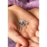 Fashion, accesorii si bijuterii - Copii - Accesorii copii - Bijuterii si ceasuri copii - Cercei, Heliophilia, copii, argint 925, albastru roz argintiu, anti-alergic - Infinity.ro
