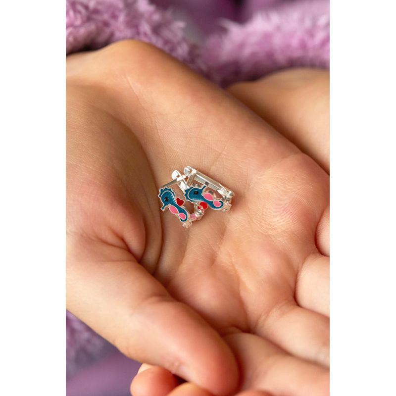 Fashion, accesorii si bijuterii - Copii - Accesorii copii - Bijuterii si ceasuri copii - Cercei, Heliophilia, copii, argint 925, albastru roz argintiu, anti-alergic - Infinity.ro