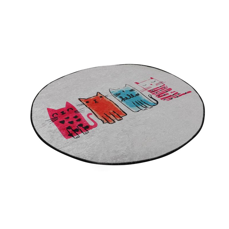 Casa si Gradina - Textile si covoare - Covoare - Covorase baie - Covoras de baie, L'essentiel Maison, multicolor, diametru 100 cm, 100% poliester, antiderapant, 359CHL4136 - Infinity.ro