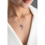 Fashion, accesorii si bijuterii - Femei - Bijuterii femei - Coliere femei - Colier, Heliophilia, argint 925, argintiu, zirconiu, marime universala, 757ELS2226 - Infinity.ro