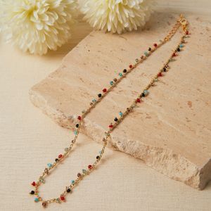 Colier, Heliophilia, metal, auriu, 37,5+6 cm