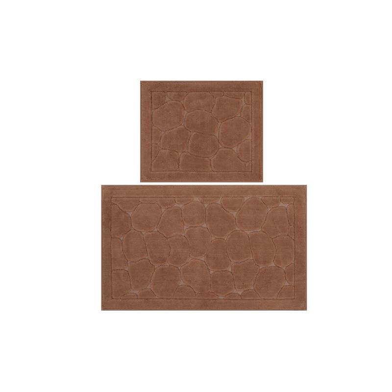 Casa si Gradina - Textile si covoare - Covoare - Covorase baie - Set covorase de baie, L'essentiel Maison, multicolor, 50x60 cm si 60x100 cm, 100% bumbac, antiderapant, 359CHL1555 - Infinity.ro