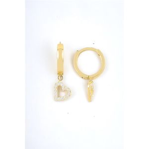 Cercei, Heliophilia, argint 925, auriu alb, marime unica, 757ELS5147