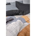 Casa si Gradina - Textile si covoare - Lenjerii de pat - Seturi de lenjerie - Set lenjerie de pat dubla, L'essentiel Maison, gri, 200x220 cm, 100% bumbac ranforce, 129CTN4490 - Infinity.ro