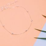 Fashion, accesorii si bijuterii - Femei - Bijuterii femei - Bratari femei - Bratara de glezna, Heliophilia, argint 925, argintiu, 22+4 cm, 736ELS1170 - Infinity.ro