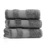 Casa si Gradina - Textile si covoare - Textile baie - Prosoape - Prosop de baie, L'essentiel Maison, gri inchis, 100x180 cm, 60% bumbac 40% bambus - Infinity.ro