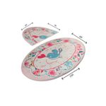 Casa si Gradina - Textile si covoare - Covoare - Covorase baie - Set covorase de baie, L'essentiel Maison, multicolor, 50x60 cm si 60x100 cm, 100% poliester, antiderapant, 359CHL2112 - Infinity.ro