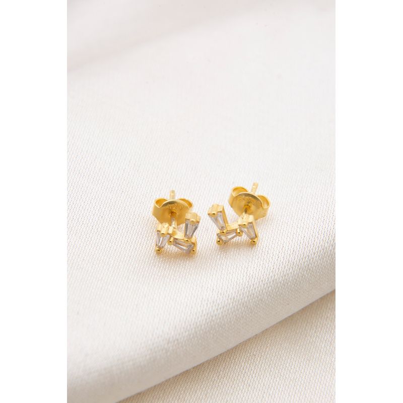 Fashion, accesorii si bijuterii - Femei - Bijuterii femei - Cercei femei - Cercei, Heliophilia, argint 925, auriu, 136ELS1605 - Infinity.ro