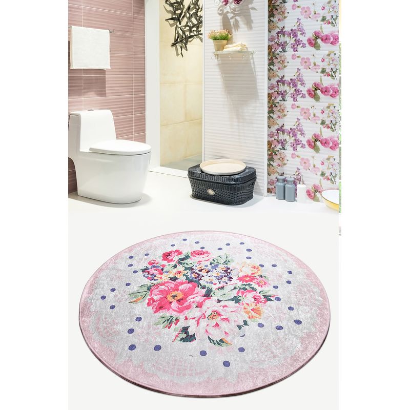 Casa si Gradina - Textile si covoare - Covoare - Covorase baie - Covoras de baie, L'essentiel Maison, multicolor, 100 cm, 100% poliester, antiderapant, 359CHL4156 - Infinity.ro