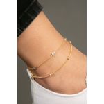 Fashion, accesorii si bijuterii - Femei - Bijuterii femei - Bratari femei - Braţara de glezna, Heliophilia, metal, auriu, 24+2 cm, 948ELK4107 - Infinity.ro