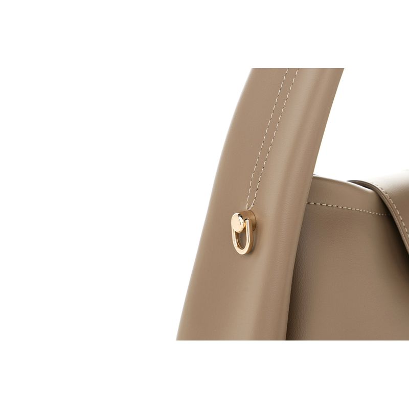 Fashion, accesorii si bijuterii - Femei - Accesorii femei - Genti si rucsacuri femei - Geanta de mana, Lucky Bees, piele sintetica, mink, 25x13x19 cm - Infinity.ro