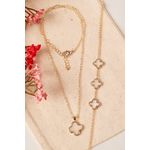 Fashion, accesorii si bijuterii - Femei - Bijuterii femei - Coliere femei - Set colier si bratara, Heliophilia, metal, auriu, marime universala, 410ELK1518 - Infinity.ro