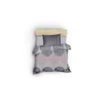 Casa si Gradina - Textile si covoare - Lenjerii de pat - Seturi de lenjerie - Set lenjerie pat single, L'essentiel Maison, gri roz alb, 100% bumbac ranforce, husa plapuma 160x220 cm, cearsaf 160x240 cm, fata perna 50x70 cm - Infinity.ro