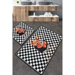 Casa si Gradina - Textile si covoare - Covoare - Covorase baie - Set covorase de baie, L'essentiel Maison, multicolor, 60x100 cm si 50x60 cm, 100% poliester, antiderapant, 359CHL5249 - Infinity.ro