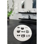 Casa si Gradina - Textile si covoare - Covoare - Covorase baie - Covoras de baie, L'essentiel Maison, multicolor, diametru 100 cm, 100% poliester, antiderapant, 359CHL4131 - Infinity.ro