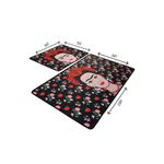 Casa si Gradina - Textile si covoare - Covoare - Covorase baie - Set covorase de baie, L'essentiel Maison, multicolor, 50x60 cm si 60x100 cm, 100% poliester, antiderapant, 359CHL2363 - Infinity.ro