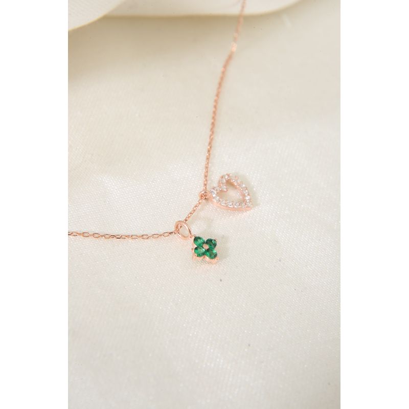 Fashion, accesorii si bijuterii - Femei - Bijuterii femei - Coliere femei - Colier, Heliophilia, argint 925, aur roz, 2.07 g, 136ELS1690 - Infinity.ro