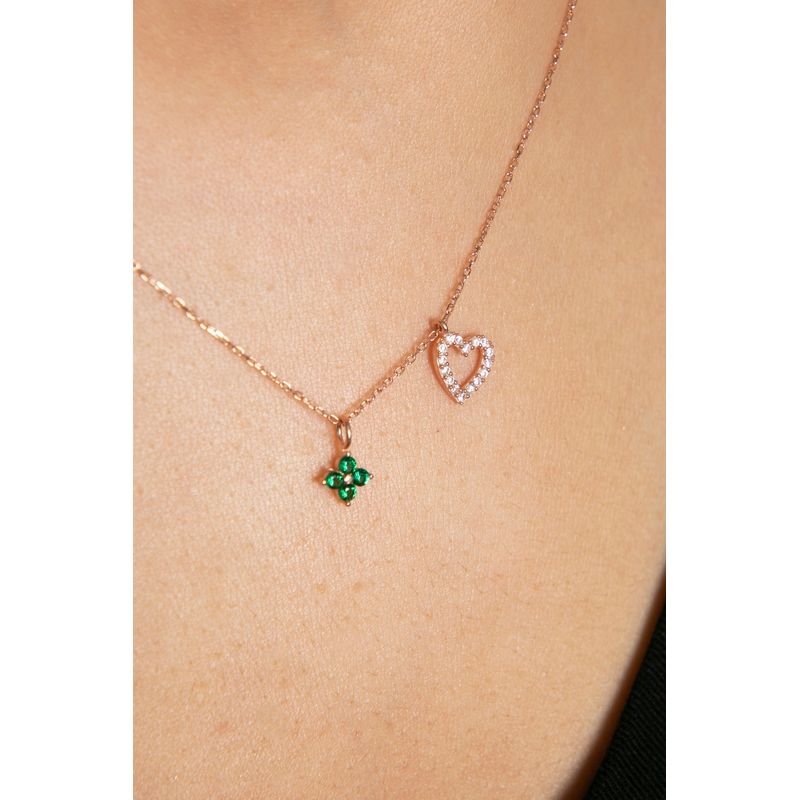 Fashion, accesorii si bijuterii - Femei - Bijuterii femei - Coliere femei - Colier, Heliophilia, argint 925, aur roz, 2.07 g, 136ELS1690 - Infinity.ro