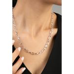 Fashion, accesorii si bijuterii - Femei - Bijuterii femei - Coliere femei - Colier, Heliophilia, metal, argintiu, lungime lant 43 cm - Infinity.ro