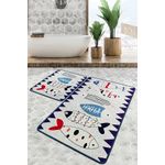 Casa si Gradina - Textile si covoare - Covoare - Covorase baie - Set covorase de baie, L'essentiel Maison, multicolor, 60x100 cm si 50x60 cm, 100% poliester, antiderapant, 359CHL4933 - Infinity.ro