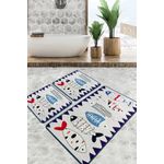 Casa si Gradina - Textile si covoare - Covoare - Covorase baie - Set covorase de baie, L'essentiel Maison, multicolor, 60x100 cm + 2x50x60 cm, 100% poliester, antiderapant, 359CHL4934 - Infinity.ro