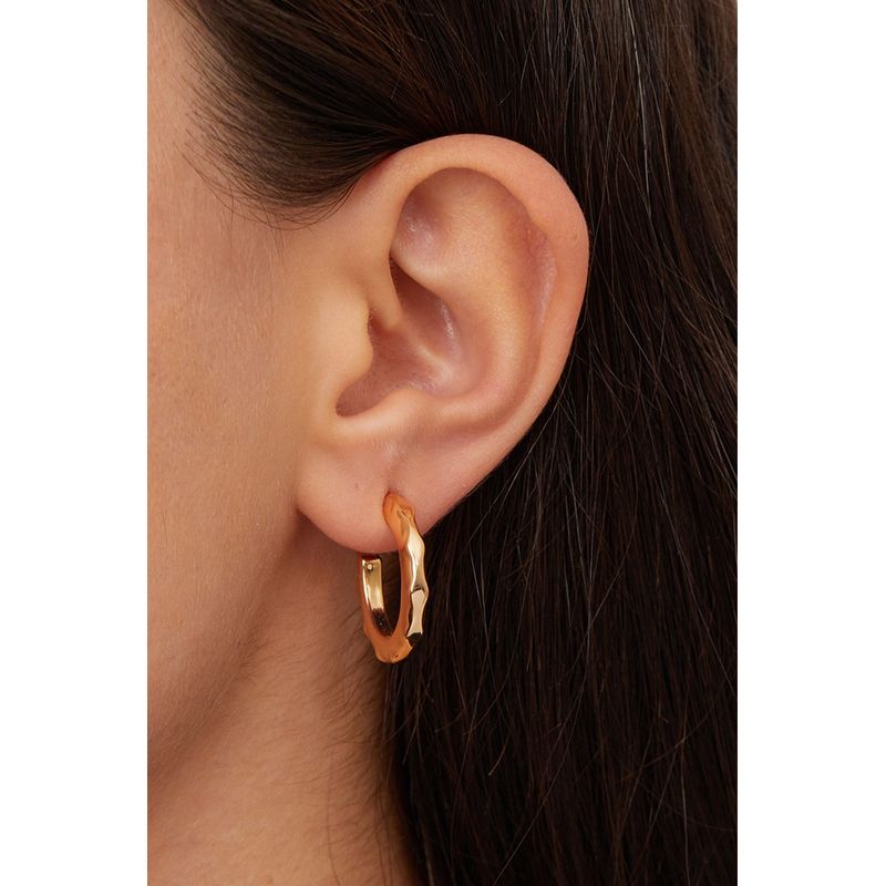 Fashion, accesorii si bijuterii - Femei - Bijuterii femei - Cercei femei - Cercei, Heliophilia, metal, auriu, diametru 23 mm, antialergic, 410ELK1172 - Infinity.ro