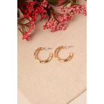 Fashion, accesorii si bijuterii - Femei - Bijuterii femei - Cercei femei - Cercei, Heliophilia, metal, auriu, diametru 23 mm, antialergic, 410ELK1172 - Infinity.ro