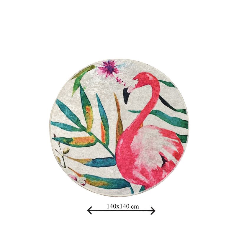 Casa si Gradina - Textile si covoare - Covoare - Covorase baie - Covoras de baie, L'essentiel Maison, multicolor, diametru 140 cm, 100% poliester, antiderapant, 359CHL4151 - Infinity.ro