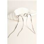 Fashion, accesorii si bijuterii - Femei - Bijuterii femei - Cercei femei - Cercei, Heliophilia, femei, metal, argintiu, 2.5x8 cm - Infinity.ro