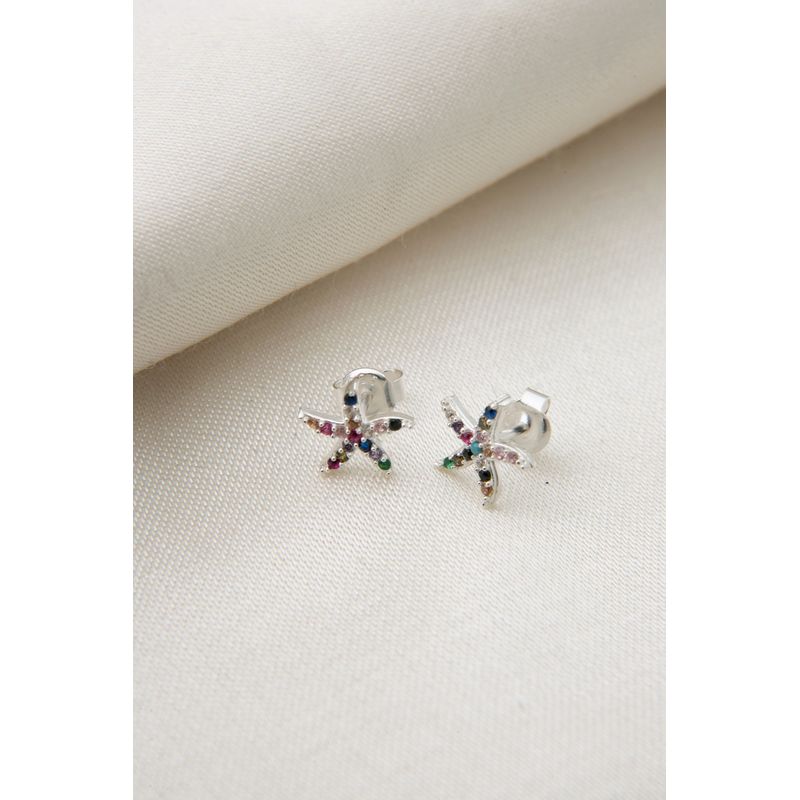 Fashion, accesorii si bijuterii - Femei - Bijuterii femei - Cercei femei - Cercei, Heliophilia, argint 925, argintiu, 7.7 mm, stift - Infinity.ro