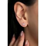 Fashion, accesorii si bijuterii - Femei - Bijuterii femei - Cercei femei - Cercei, Heliophilia, argint 925, argintiu, 7.7 mm, stift - Infinity.ro