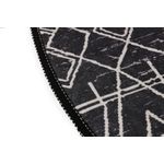 Casa si Gradina - Textile si covoare - Covoare - Covorase baie - Covoras de baie, L'essentiel Maison, negru antracit alb, 80 cm, 100% poliester, antiderapant - Infinity.ro
