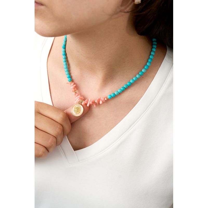 Fashion, accesorii si bijuterii - Femei - Bijuterii femei - Coliere femei - Colier, Heliophilia, metal, multicolor, marime universala, 757ELS1317 - Infinity.ro