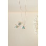 Fashion, accesorii si bijuterii - Femei - Bijuterii femei - Coliere femei - Set colier si cercei, Heliophilia, argint 925, albastru, 757ELS2511 - Infinity.ro