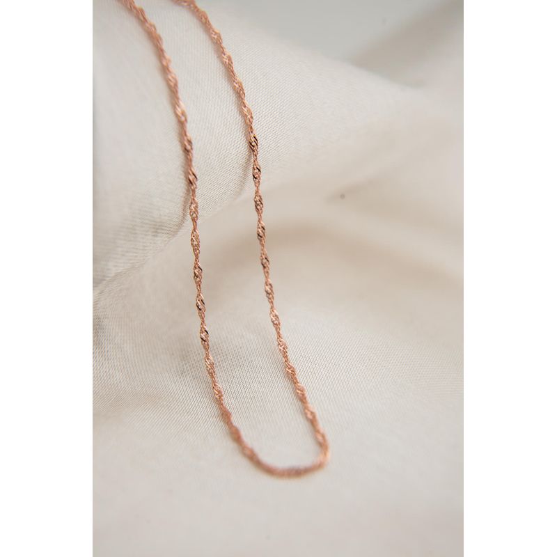 Fashion, accesorii si bijuterii - Femei - Bijuterii femei - Coliere femei - Colier, Heliophilia, argint 925, rose gold, 45 cm - Infinity.ro