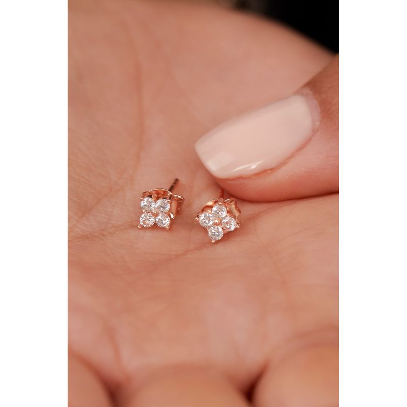 Fashion, accesorii si bijuterii - Femei - Bijuterii femei - Cercei femei - Cercei, Heliophilia, femei, roz, argint 925, 757ELS1915 - Infinity.ro