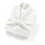 Casa si Gradina - Textile si covoare - Textile baie - Halate de baie - Halat de baie, L'essentiel Maison, alb, marimea m, 77% bumbac, 23% bambus - Infinity.ro