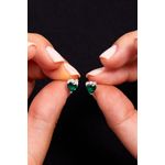 Fashion, accesorii si bijuterii - Femei - Bijuterii femei - Cercei femei - Cercei, Heliophilia, femei, argint 925, verde, zircon, marime universala - Infinity.ro