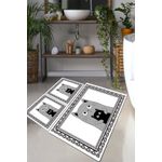 Casa si Gradina - Textile si covoare - Covoare - Covorase baie - Set covorase de baie, L'essentiel Maison, multicolor, 50x60 cm (2 buc), 60x100 cm (1 buc), 100% poliester, antiderapant, 510CHL1325 - Infinity.ro