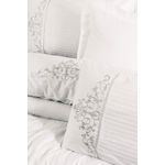 Casa si Gradina - Textile si covoare - Lenjerii de pat - Seturi de lenjerie - Set lenjerie de pat satin, L'essentiel Maison, alb, 200x220 cm, 100% bumbac - Infinity.ro