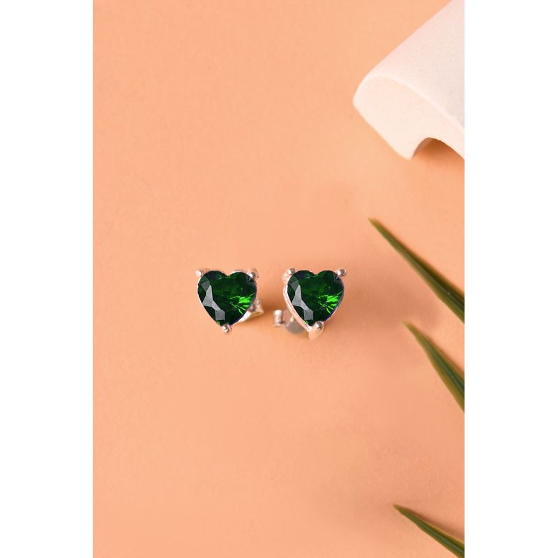 Fashion, accesorii si bijuterii - Femei - Bijuterii femei - Cercei femei - Cercei, Heliophilia, femei, argint 925, verde, zircon, marime universala - Infinity.ro